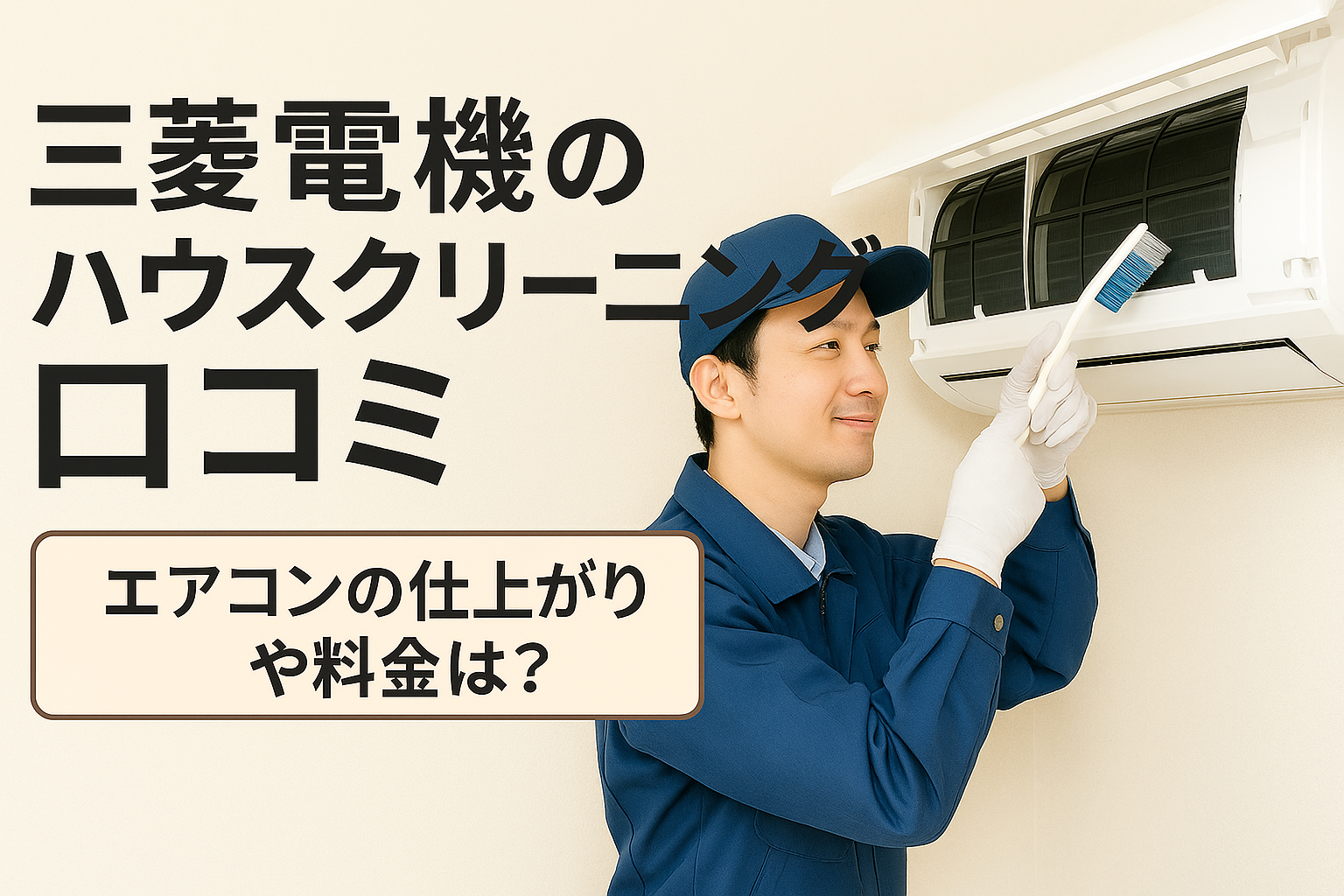2026年7月最新】 三菱電機のハウスクリーニングの口コミ・評判は 
