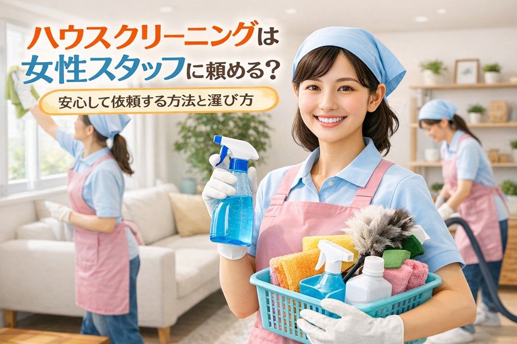ハウスクリーニングは女性スタッフに頼める？