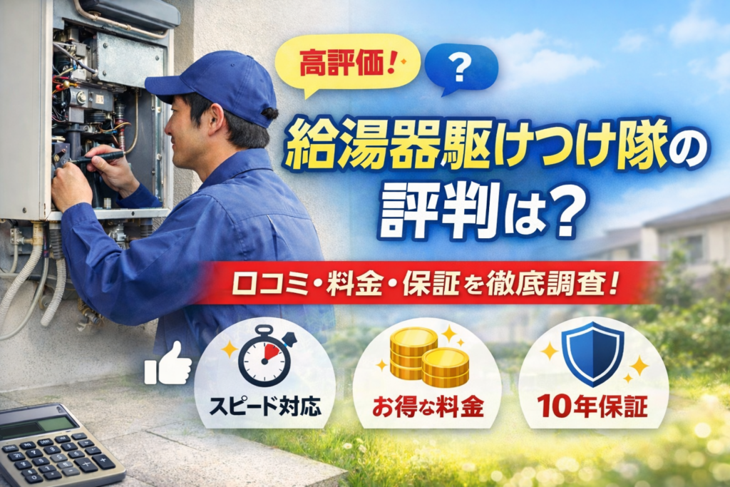 給湯器駆けつけ隊の評判は？