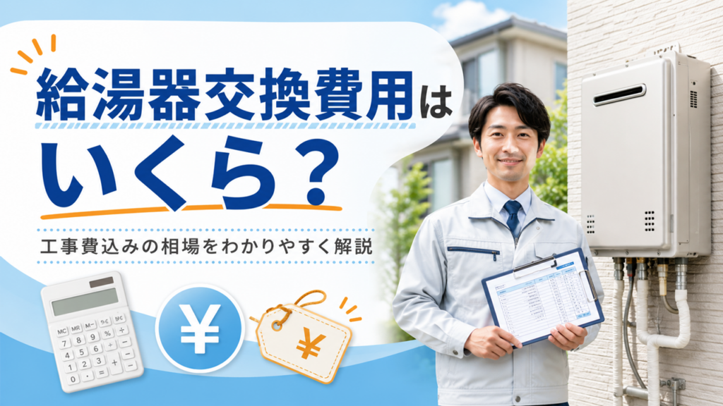 給湯器交換費用はいくら？