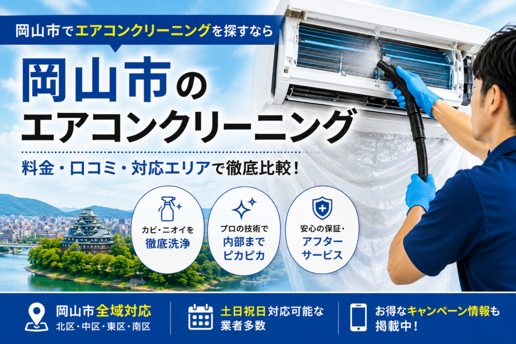 岡山市のエアコンクリーニング