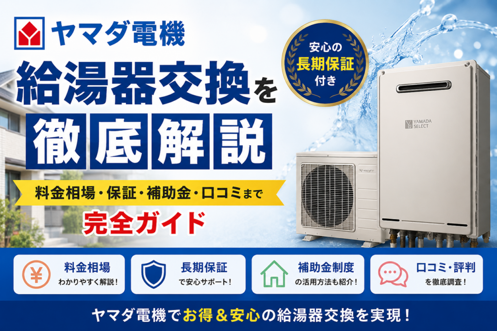 ヤマダ電機の給湯器交換