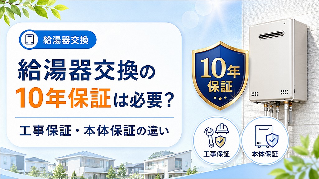 給湯器交換の10年保証は必要？
