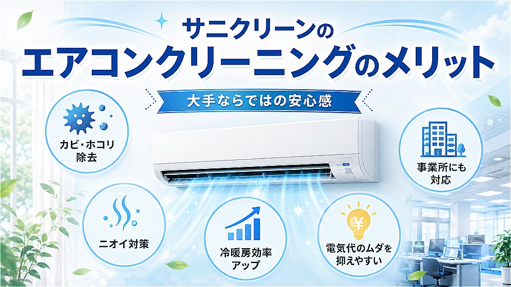 サニクリーンのエアコンクリーニングのメリット