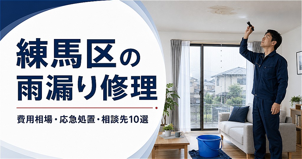 練馬区で雨漏り修理業者を探している住宅のイメージ
